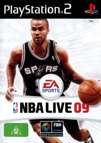 NBA Live 09 Playstation 2 US box art